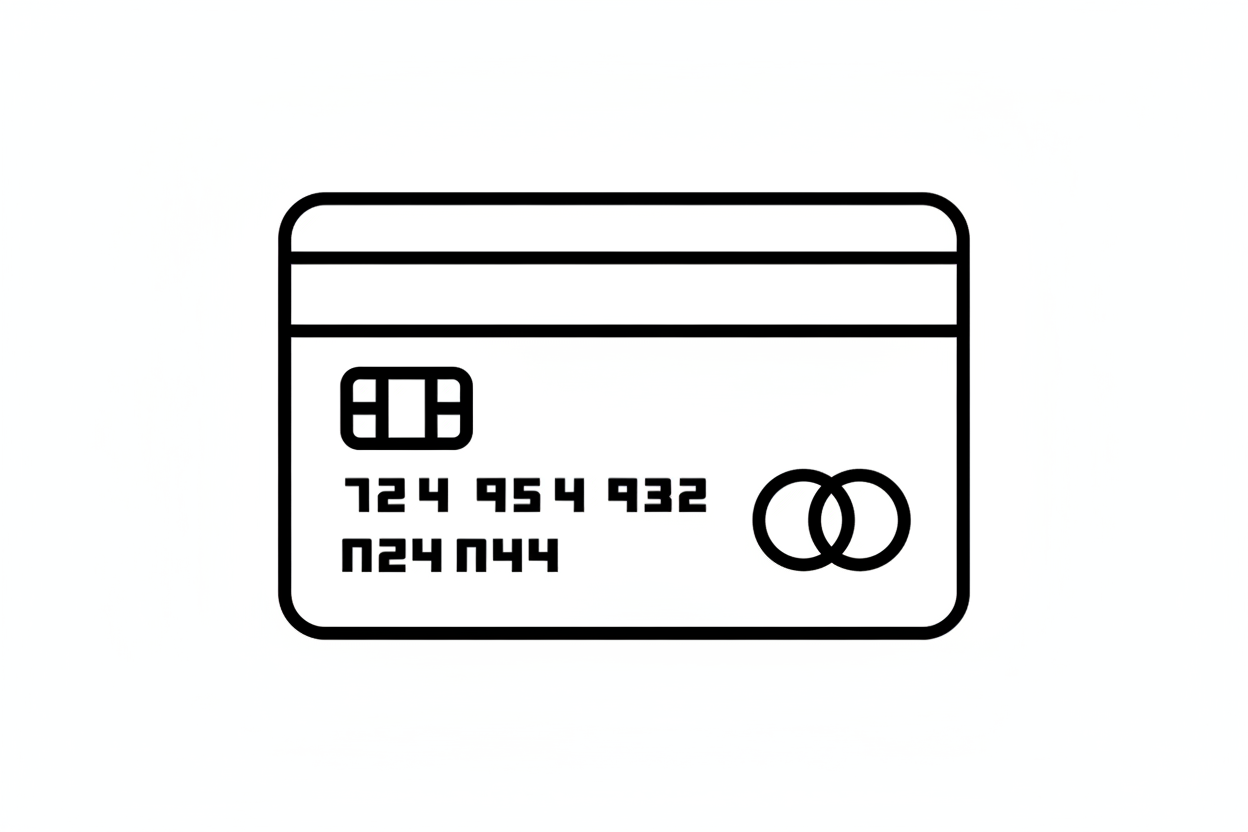 icon carte bancaire contour noir